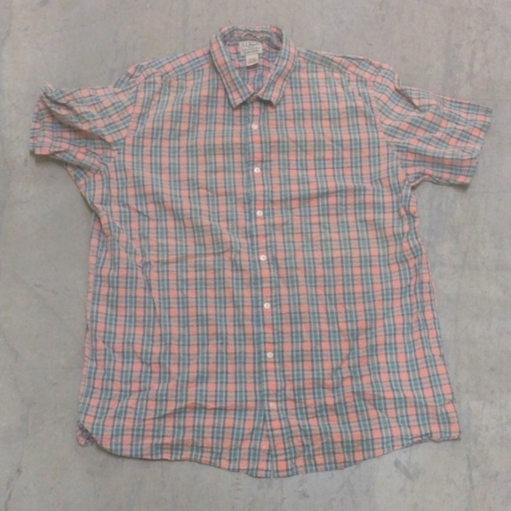 LL Bean Nantucket Red Plaid XXL